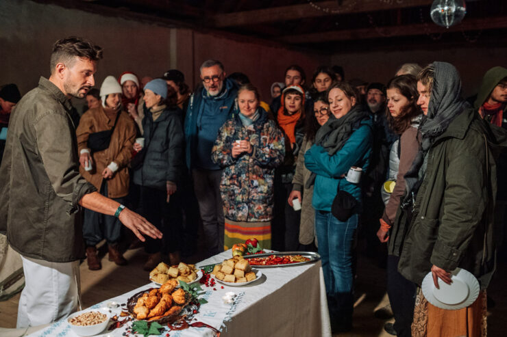 JAMA / Dávid Koronczi & študentstvo: Hovoriace bruchá a tráviace oči (foto M. Jančúch)